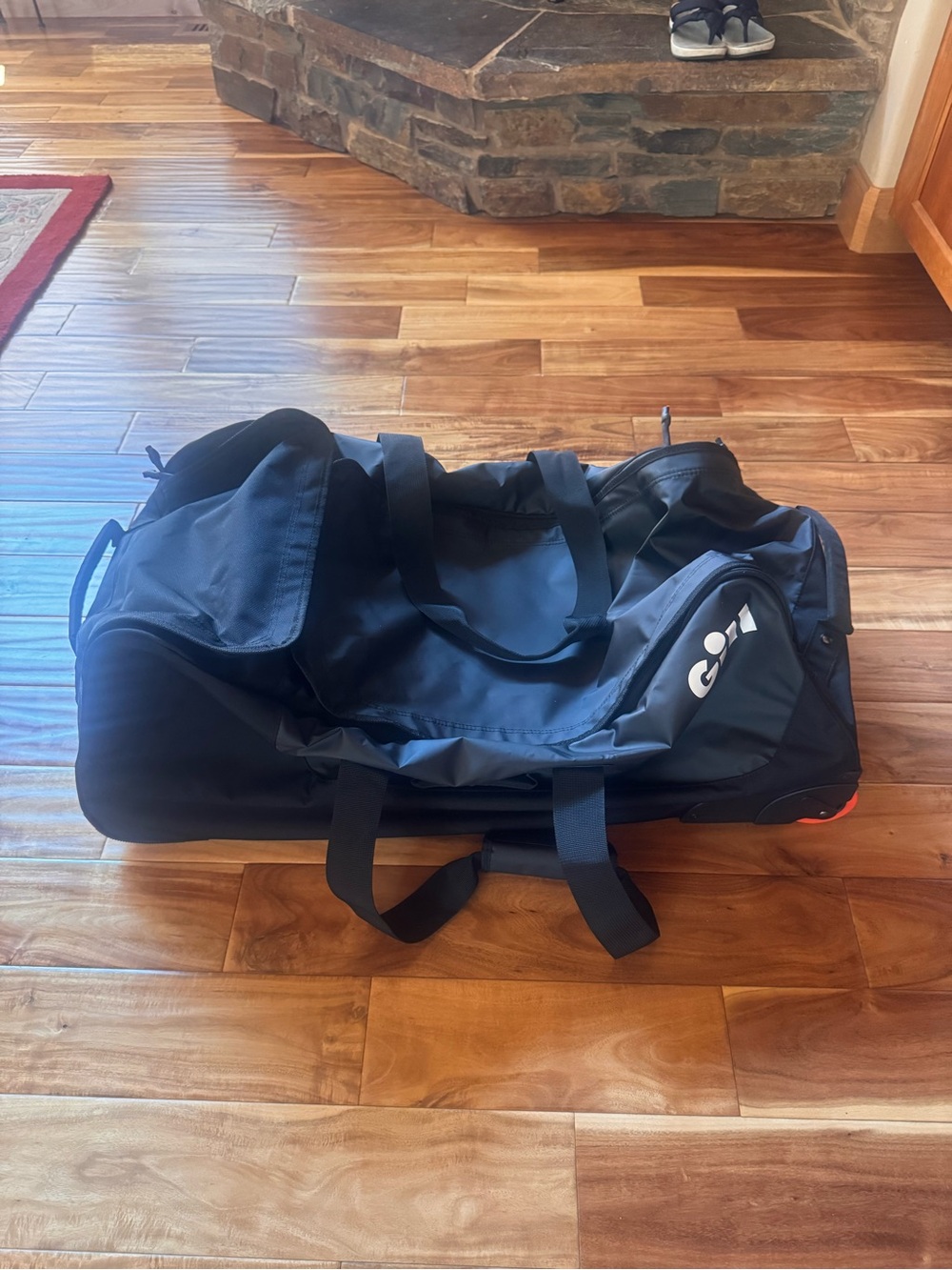 NWT Gill Black Rolling Duffel 115 L Jumbo Bag with Dual Carry Straps
